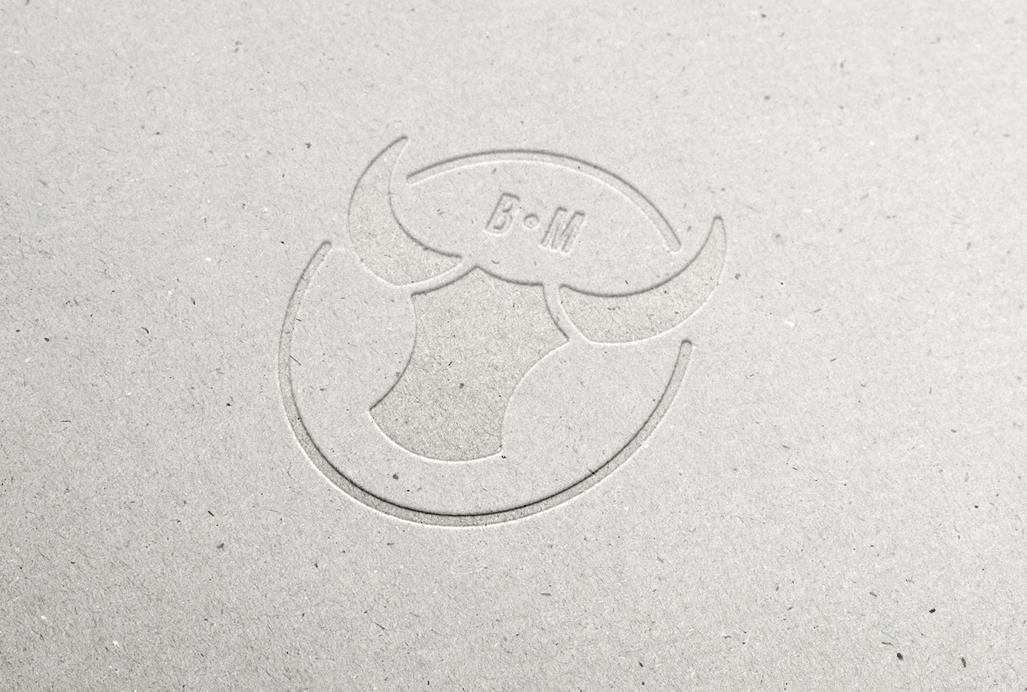 Embossované logo Brašnářství Marvan, logotyp