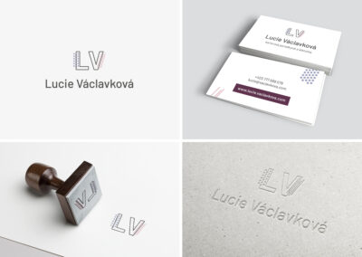 corporate identity, vizuální identita, vizuální styl, branding, logo - Lucie Václavková